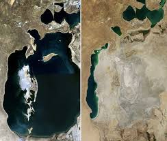 Vysychající Aralské jezero